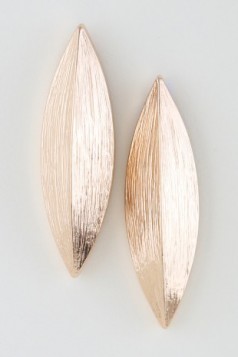 Hammered Leaf Drop Earrings GRAND BAZAAR