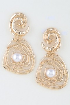 Ripple Tide Pearl Drop Earrings GRAND BAZAAR