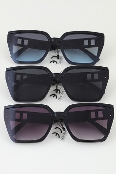 Modern Block Frame Sunglasses