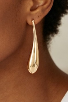 Teardrop Metal Earring