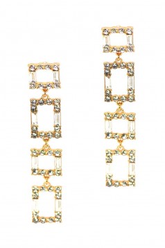 AI139 - Rhinestone Tassel Earring