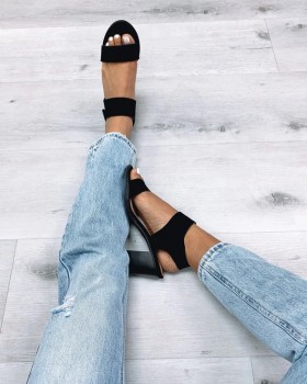 SHES UNSTOPPABLE DRESS SANDALS BLACK