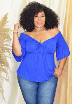 DHALIAH KNOTTED BLOUSE PLUS