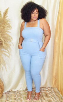 SASSY POCKET JUMPSUIT PLUS