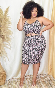FLORAL PRINT 2 PIECE SET PLUS