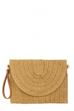 JUST ANOTHER VACATION STRAW CLUTCH