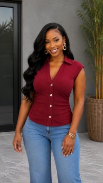 THE HOURGLASS RUCHED TOP
