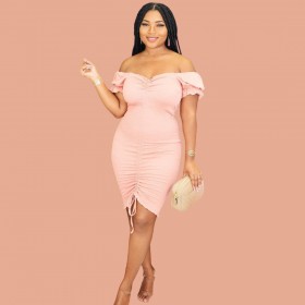 SURIAH SCRUNCH BODYCON DRESS