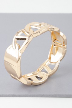 TEXTURED HINGED MENTAL BRACELET
