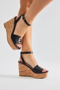 CELESTE Platform Wedges - Black