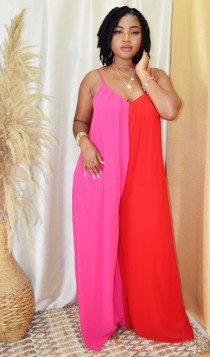NO RULES COLOR BLOCK JUMPSUIT