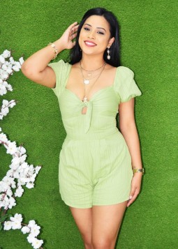 SPRING TIME TIE FRONT ROMPER