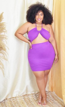 LEANNA SCRUNCH 2 PIECE SET PLUS