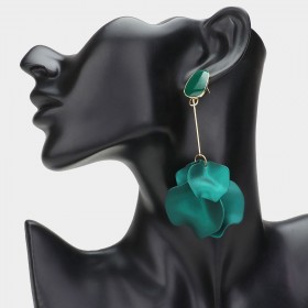 Petal Dropdown Dangle Earrings GRAND BAZAAR