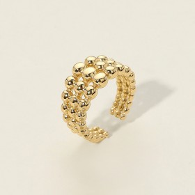 Stainless Steel Bubble Adjustable Ring