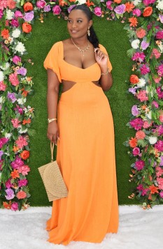 NATALIA CUT OUT MAXI DRESS