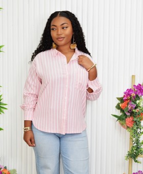 YOU BETTER WORK STRIPE SHIRT