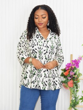 GET IN LINE ABSTRACT TUNIC GRAND BAZAAR