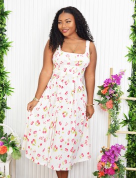 THE CHERRY ON TOP MIDI DRESS