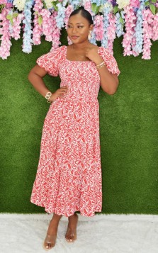 GARDEN DAYDREAM MIDI DRESS GRAND BAZAAR