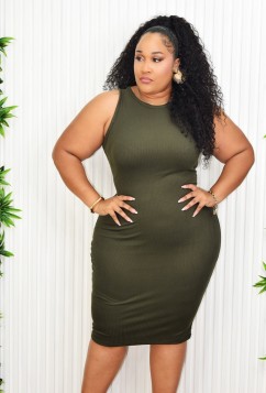 CELINE RIBBED MIDI DRESS PLUS GRAND BAZAAR