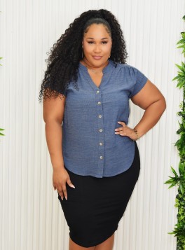 THE ESSENTIAL WORK BLOUSE PLUS