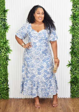 SANTORINI OPEN BACK MAXI DRESS PLUS GRAND BAZAAR