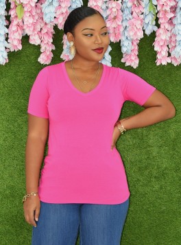 BASIC V NECK TOP GRAND BAZAAR