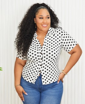 POLKA DOT VIBE SHIRT PLUS GRAND BAZAAR