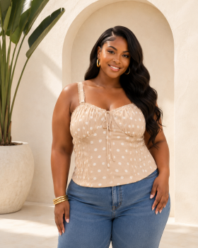 DAINTY DOTS TOP PLUS