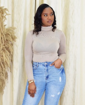 CLASSIC VIBE MOCK NECK TOP GRAND BAZAAR