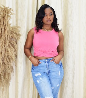 RIA KNOTTED CROP TOP GRAND BAZAAR