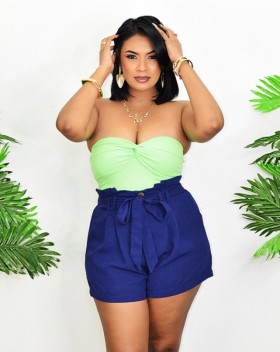 KNOT YOUR TYPE PAPER BAG SHORTS