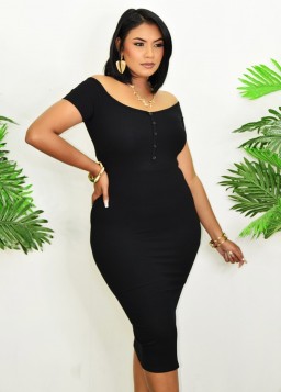 DAYTIME FINE BASIC MIDI DRESS GRAND BAZAAR