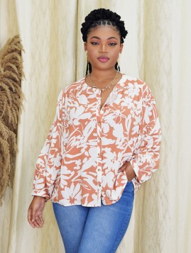RAVEN FLORAL SHIRT BLOUSE GRAND BAZAAR