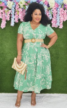 ENCHANTED LAYERS MIDI DRESS PLUS