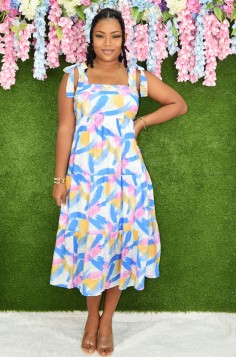 TASTE THE RAINBOW MIDI DRESS GRAND BAZAAR