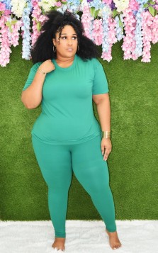 CASUAL LOOK LEGGING SET PLUS 