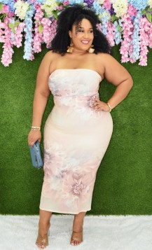 OHANA TUBE MESH MIDI DRESS PLUS GRAND BAZAAR