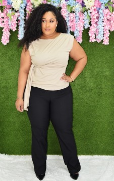 FOCUS ON ME TIE FRONT TOP PLUS GRAND BAZAAR