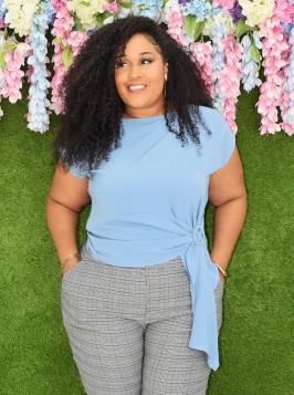 DON'T FIT IN BUCKLE BLOUSE PLUS