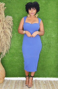 ALWAYS ON YOUR MIND BODYCON MIDI DRESS GRAND BAZAAR