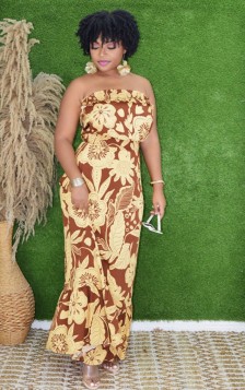 BLOSSOM BREEZE TUBE MAXI DRESS