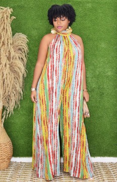 CHASING SUNSETS HALTER JUMPSUIT