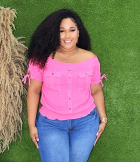 SIMPLY AMAZING OFF SHOULDER TOP PLUS