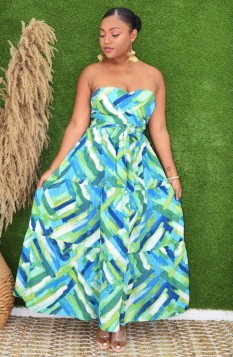 DREAM VACATION TUBE MIDI DRESS GRAND BAZAAR