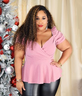 SHINE FOR YOU PUFF SLEEVE TOP PLUS GRAND BAZAAR