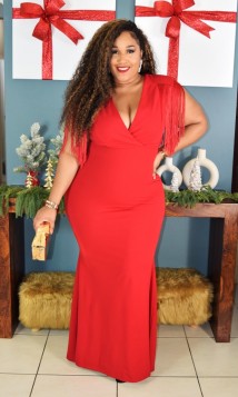 TOUCH OF GRACE TASSEL MAXI DRESS PLUS GRAND BAZAAR