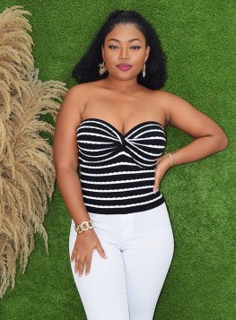 WEEKEND FUN STRIPE TUBE TOP