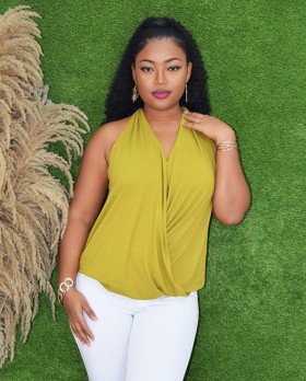 TELL ME ABOUT IT WRAP TOP GRAND BAZAAR